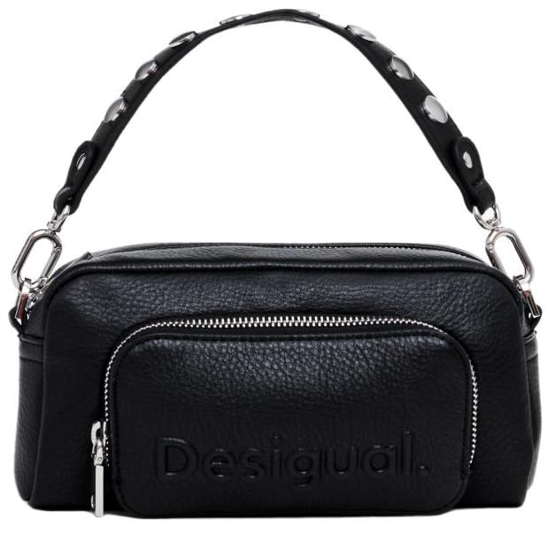 kleine Crossovertasche Desigual Logo Prades schwarz