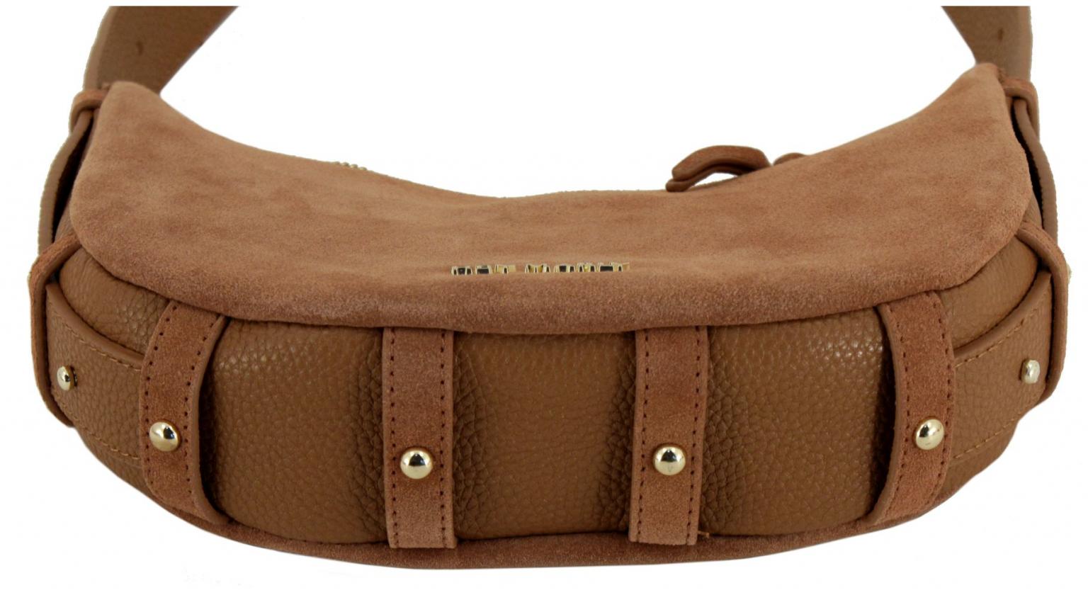 kleine Schultertasche Hey Marly braun Veloursleder Lifetime Sisters Suede