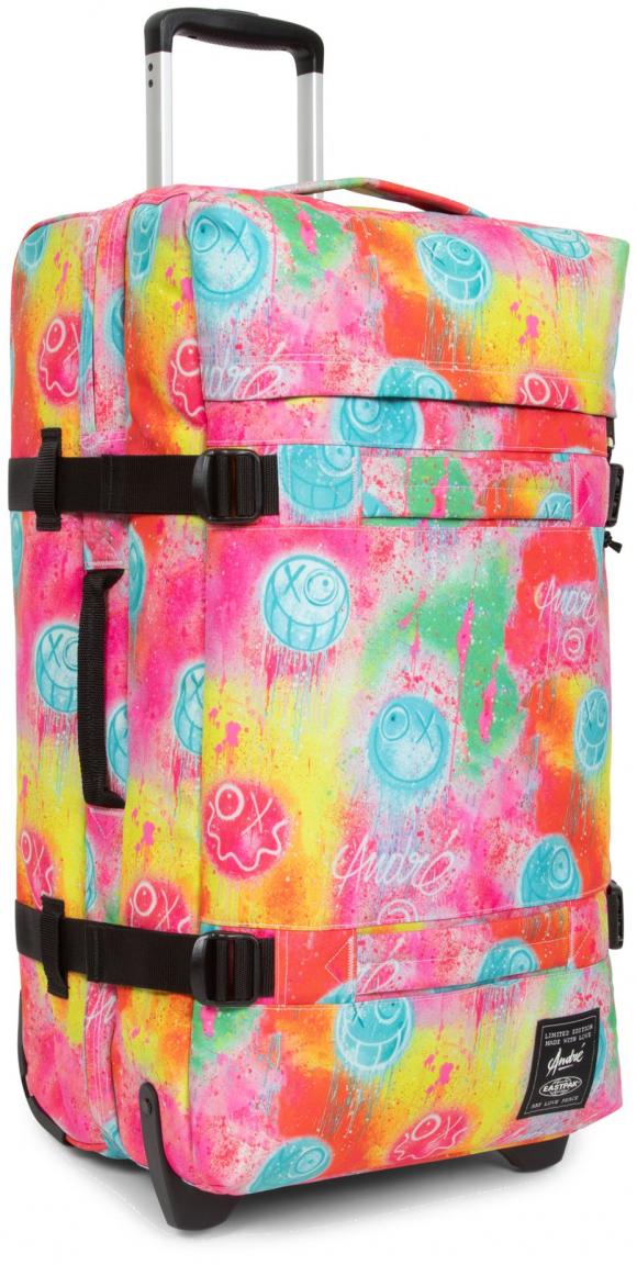 knallbunte Reisetasche Eastpak TransitR Fluo Clouds Graffiti