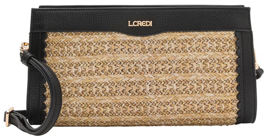 kompakte Clutch L.Credi Bast Oneka Wellensaum