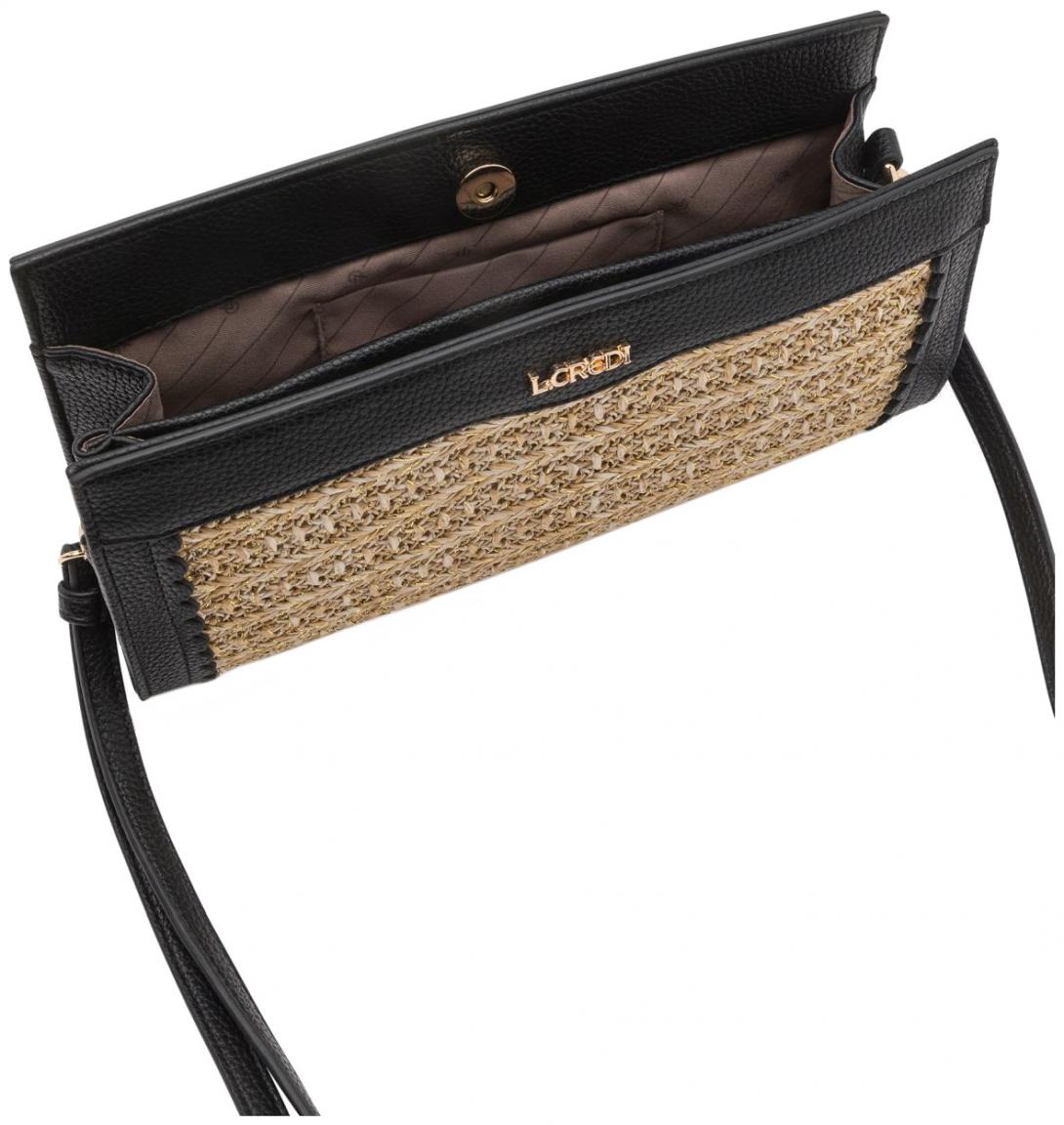 kompakte Clutch L.Credi Bast Oneka Wellensaum