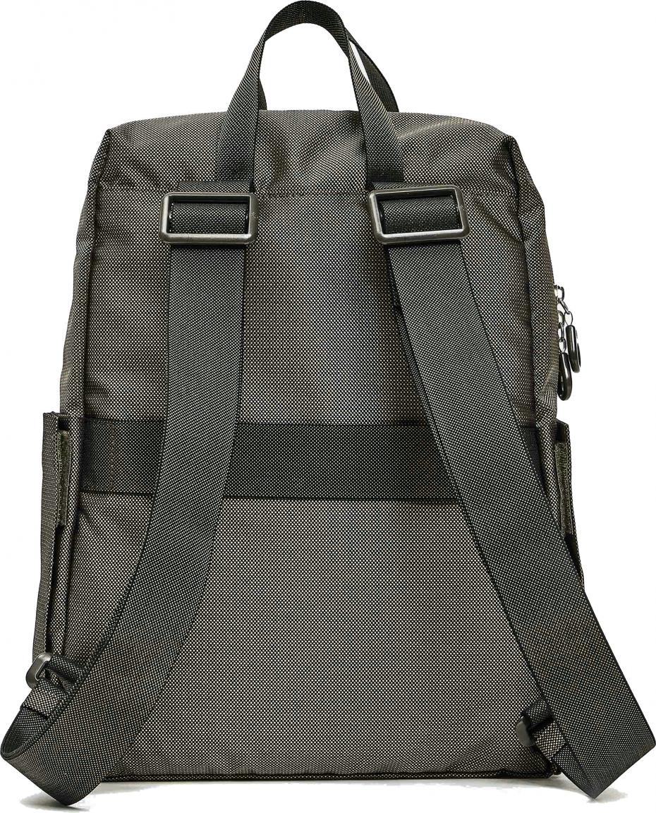 leichter Rucksack MD20 Pirite Olivgrün Glanzeffekt Mandarina Duck