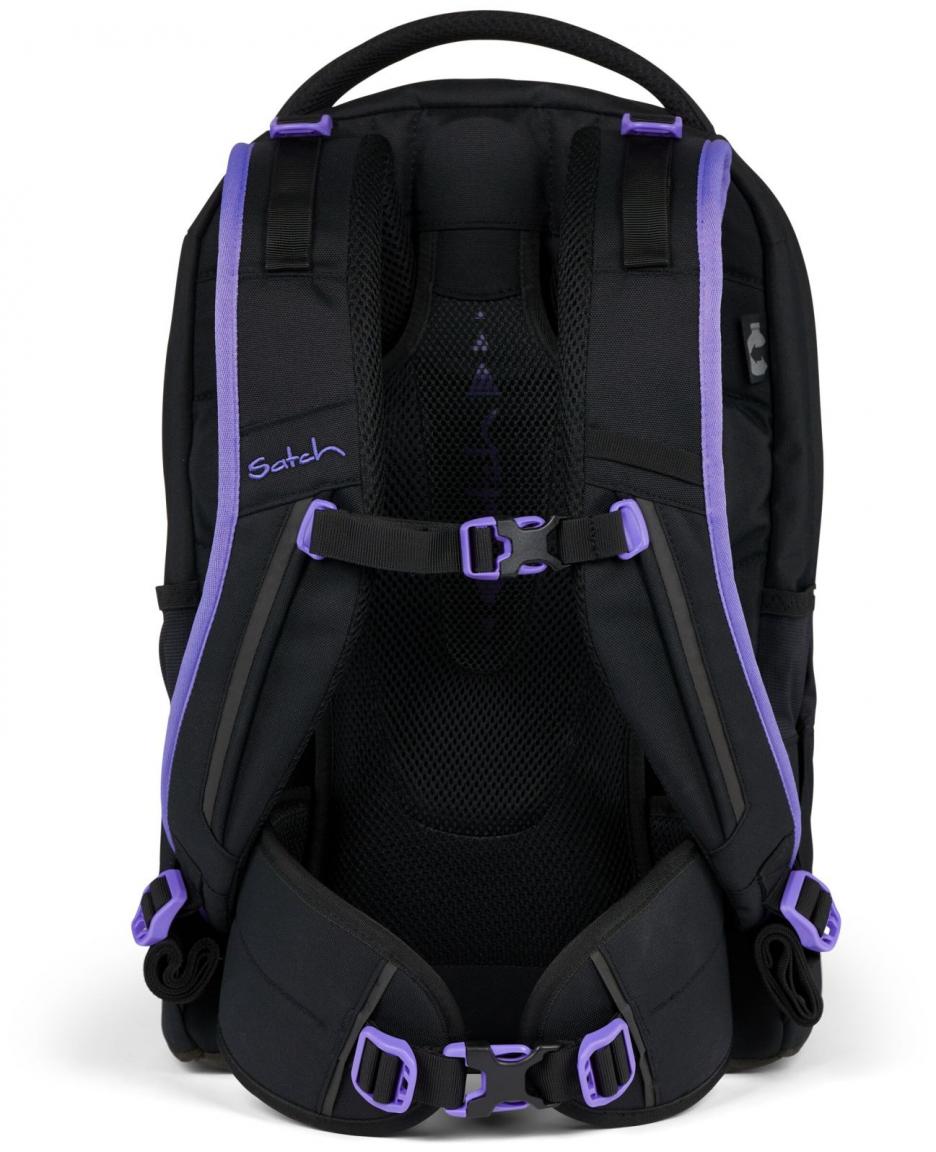 mitwachsender Satch Schulrucksack Pack Purple Phantom schwarz 