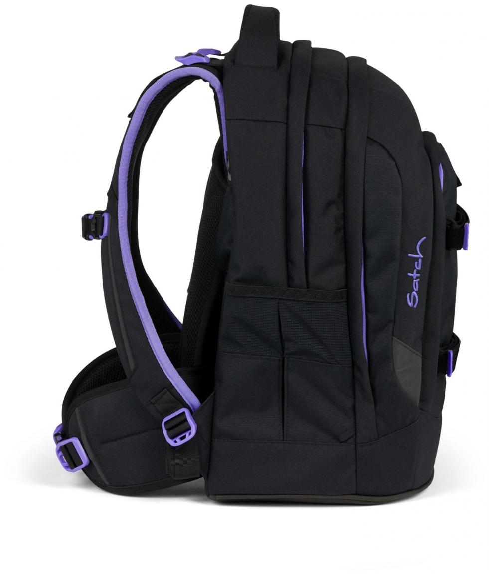 mitwachsender Satch Schulrucksack Pack Purple Phantom schwarz 