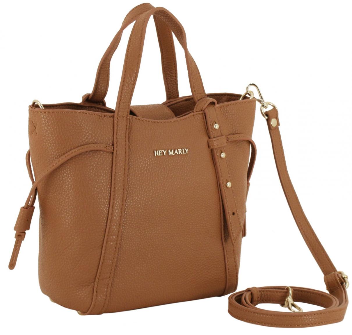 nachhaltige Kurzgrifftasche Hey Marly Pretty Wonder S Cognac