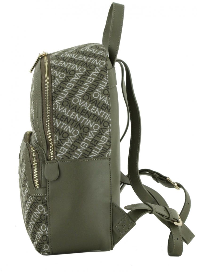 olivgrüner Citybackpack Valentino Blizzard Military Multi Logoprint