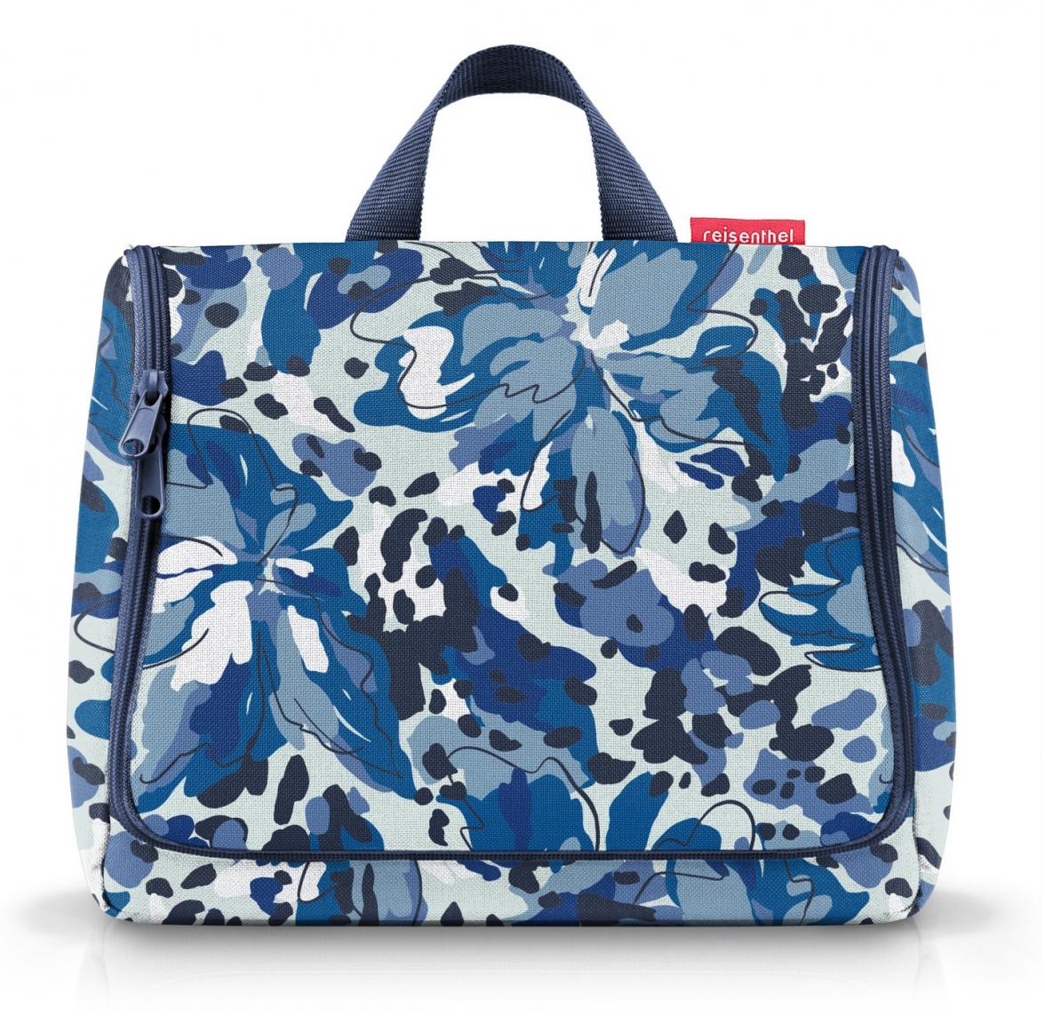 reisenthel Toilettetasche blau Blumenprint Toiletbag Flora Blue