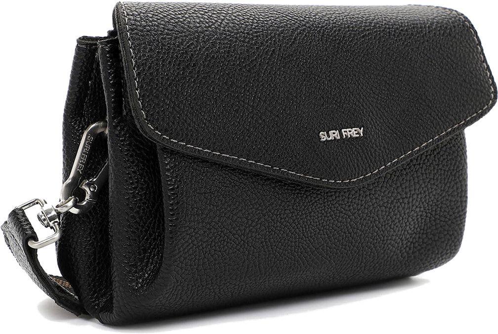 schwarze Schultertasche mit Überschlag Cathy Suri Frey 