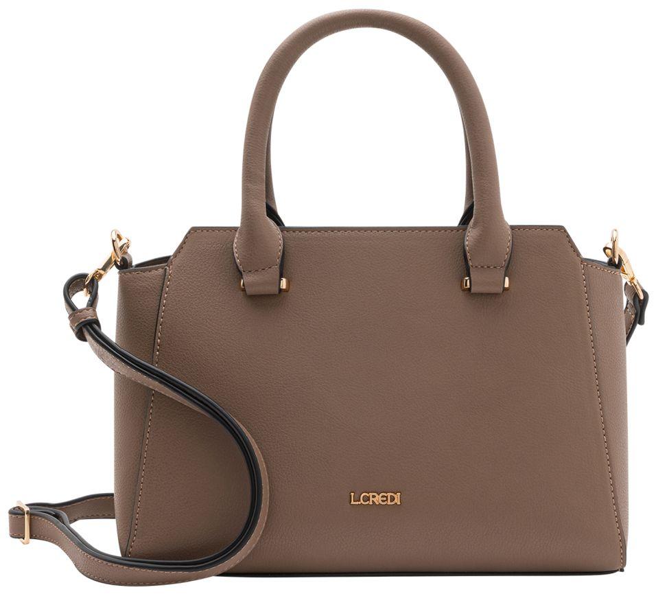 vegane Kurzgrifftasche L.Credi Otila Taupe feminin