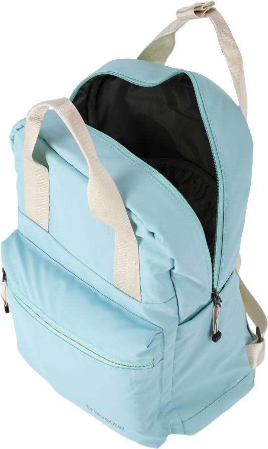 wasserabweisender Outdoorrucksack hellblau beschichtet Travelite Basics Aqua