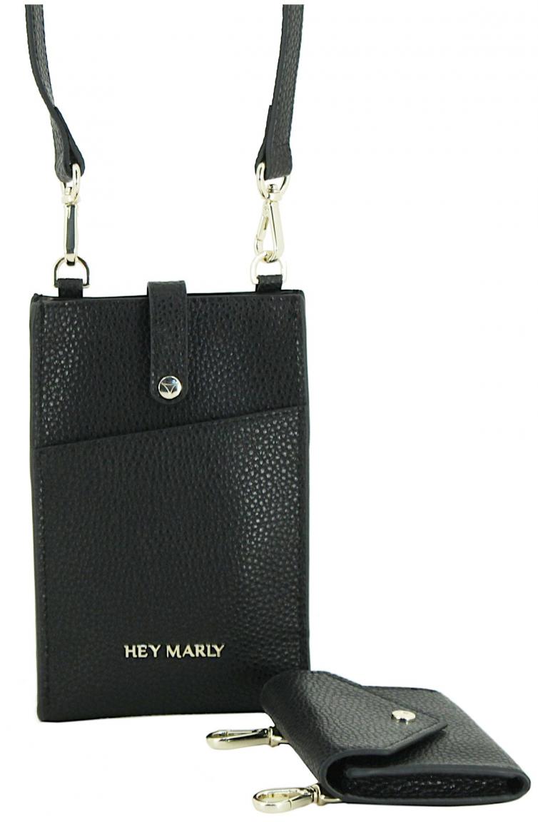 zweiteilige Handytasche Hey Marly schwarz nachhaltig Wallet