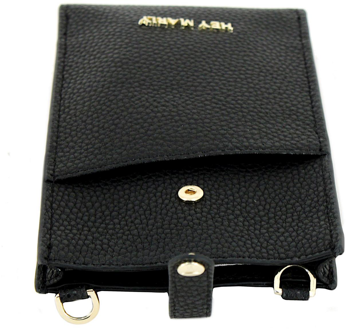 zweiteilige Handytasche Hey Marly schwarz nachhaltig Wallet