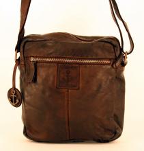 Harbour 2nd Arion Schultertasche Leder Ash schwarz Vintage