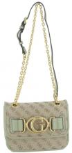 Aileen Damenschultertasche Beige Braun Blau Guess