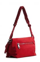 Desigual Minitasche rot bestickt Mandarala Venecia Mini Carmin Flechtgurt