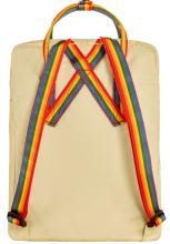 Regenbogenfarben Fjällräven Kanken Rainbow Light Oak Freizeitrucksack Pastellgelb