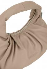 außergewöhnliche Pouch Greti Silky Cappuccino Beige Les Visionnaires