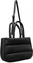 gepolsterte Shoppertasche schwarz Nola Puffy Nylon schwarz Les Visionnaires