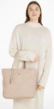 Tommy Hilfiger Tasche TH Soft Nylon Tote Mono merino beige