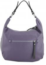 Echtleder Schultertasche genarbt Caleidos Lavender lila