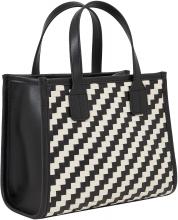 Tommy Hilfiger Kurzgrifftasche Mini Woven Black White