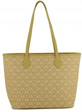 Valentino Liuto Beige Multi Shopper mit Logoprint camel