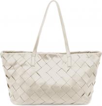 Odile Weave Off White Les Visionnaires Ledershopper hellbeige