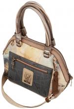 Henkeltasche Anekke Hollywood Druck Beige Bunt  Metallic