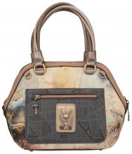 Henkeltasche Anekke Hollywood Druck Beige Bunt  Metallic