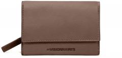 Lisa Soft Grainy Brown Les Visionnaires Wallet mit Überschlag