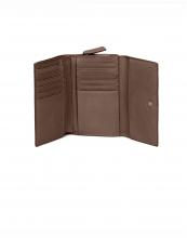 Lisa Soft Grainy Brown Les Visionnaires Wallet mit Überschlag