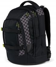 Satch Pack Dark Skate Jugendrucksack schwarz Karo verstellbar