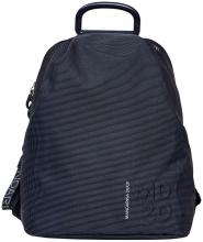 dunkelblauer Nylonrucksack Mandarina Duck MD20 Scarab Glanzeffekt