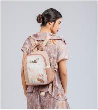 bestickter Cityrucksack Anekke Memories Stories Aquarell beige