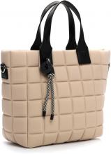 Suri Frey Henkeltasche Jancy Beige Neopren 3D Muster