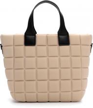 Suri Frey Henkeltasche Jancy Beige Neopren 3D Muster