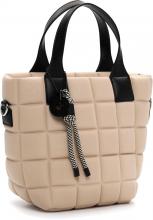 Suri Frey Mini Henkeltasche gepolstert Jancy Beige Goldschimmer