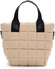 Suri Frey Mini Henkeltasche gepolstert Jancy Beige Goldschimmer