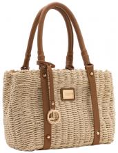 Korbtasche Orestina L.Credi Bast beige Sommer