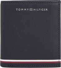 Geldbörse Herren Tommy Hilfiger coffee RFID Coin CC and Schutz Leather Corp Leder bean TH