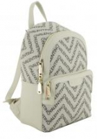 Valentino Damenrucksack hellbeige Alloverprint Blizzard Ecru