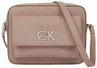 Calvin Klein Umhängetasche Re-Lock Monogramm taupe