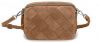 Les Visionnaires Emily Weave Velourstasche Caramel Taupe braun