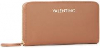 große Geldtasche cognacbraun Saffiano Valentino Zero RE Cuoio