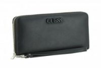 Ziparound Geldbörse Guess Central City SLG Black Handschlaufe