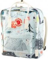 Fjällräven Kanken Art Birch Forest hellblauer Jugendrucksack Print