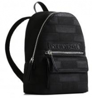 Desigual Cityrucksack Mombasa Mini Tristras schwarz strukturiert