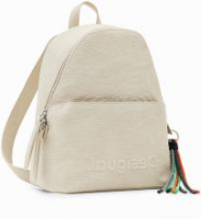 strukturierter Damenrucksack beige Aquiles Mombasa Mini Desigual