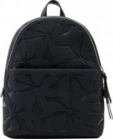 Desigual Backpack Onyx Mombasa Mini Negro Schwarz Blumendekor