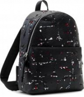 Daypack Desigual Onyx Mombasa Mini Negro Bucle